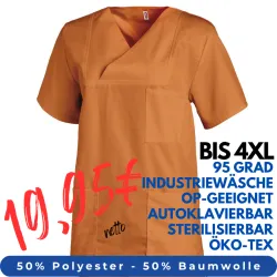 DAMEN - KASACK 769 von LEIBER / Farbe: orange / 50 % Baumwolle 50 % Polyester