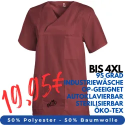 HERREN - KASACK 769 von LEIBER / Farbe: bordeaux / 50 % Baumwolle 50 % Polyester