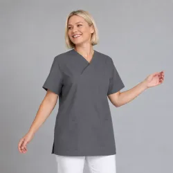 OP-KASACK 769 von LEIBER / Farbe: anthrazit / 50 % Baumwolle 50 % Polyester