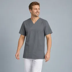 OP-KASACK 769 von LEIBER / Farbe: anthrazit / 50 % Baumwolle 50 % Polyester