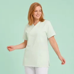 OP-KASACK 769 von LEIBER / Farbe: mint / 50 % Baumwolle 50 % Polyester