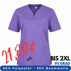 DAMEN - KASACK 1249 von LEIBER / Farbe: lila / 65 % Polyester 35 % Baumwolle