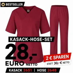 KASACK-HOSEN-SET: KASACK 2651 und SCHLUPFHOSE 2648 von MEIN-KASACK.de / Farbe: weinrot