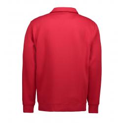 Herren Sweatshirtjacke 622 von ID / Farbe: rot / 60% BAUMWOLLE 40% POLYESTER - | MEIN-KASACK.de | kasack | kasacks | kas
