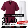 KASACK-HOSEN-SET: KASACK 273 und  SCHLUPFHOSE 330 von MEIN-KASACK.de / Farbe: BORDEAUX - WEIß