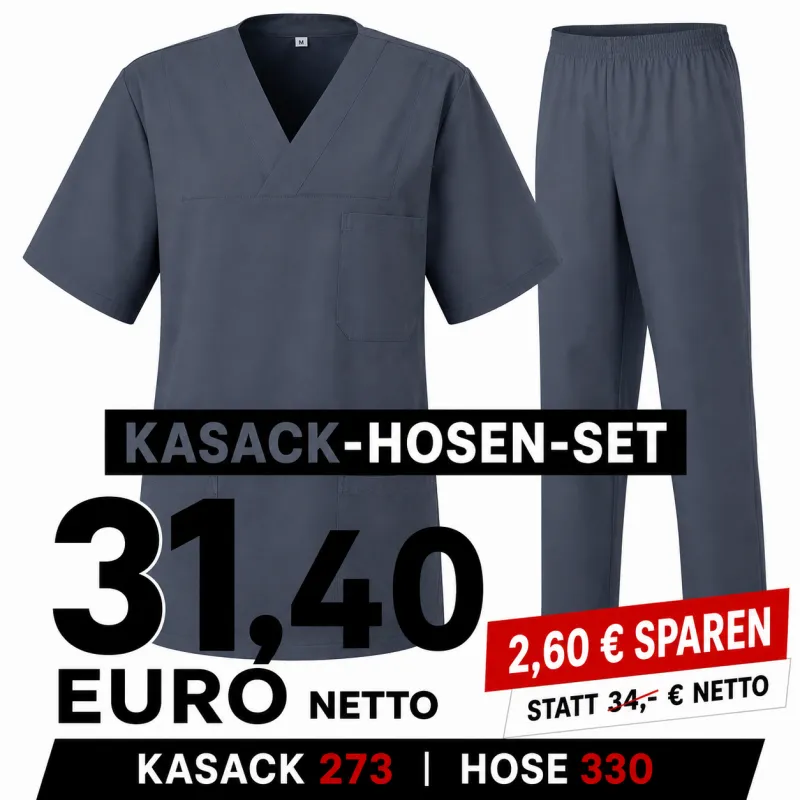 KASACK-HOSEN-SET: KASACK 273 und  SCHLUPFHOSE 330 von MEIN-KASACK.de / Farbe: GRAPHIT | MEIN-KASACK.de