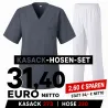 KASACK-HOSEN-SET: KASACK 273 und  SCHLUPFHOSE 330 von MEIN-KASACK.de / Farbe: GRAPHIT - WEIß