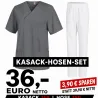 KASACK-HOSEN-SET: KASACK 769 und  SCHLUPFHOSE 780 von LEIBER / Farbe: ANTHRAZIT - WEIß
