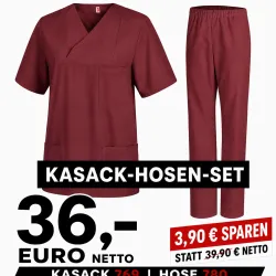 KASACK-HOSEN-SET: KASACK 769 und  SCHLUPFHOSE 780 von LEIBER / Farbe: BORDEAUX