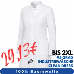 DAMEN - ARZTKITTEL - LABORKITTEL 2752 von LEIBER / Farbe: weiß / 100% Baumwolle