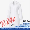 DAMEN - ARZTKITTEL - LABORKITTEL 491 von LEIBER / Farbe: weiß / 65 % Polyester 35 % Baumwolle
