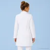 DAMEN - ARZTKITTEL - LABORKITTEL 491 von LEIBER / Farbe: weiß / 65 % Polyester 35 % Baumwolle