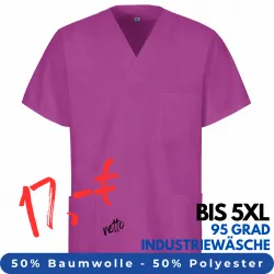 DAMEN - KASACK 273 von MEIN-KASACK.de / Farbe: violett / 50% Baumwolle 50% Polyester 175 gr.