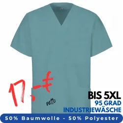 DAMEN - KASACK 273 von MEIN-KASACK.de / Farbe:  petrol / 50% Baumwolle 50% Polyester 175 gr.