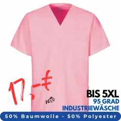 DAMEN - KASACK 273 von MEIN-KASACK.de / Farbe: rosa / 50% Baumwolle 50% Polyester 175 gr.