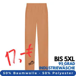 HERREN ARBEITSHOSE MEDIZIN | 330 von MEIN-KASACK.de / Farbe: mittelbraun / 50% Baumwolle, 50% Polyester, 175 g