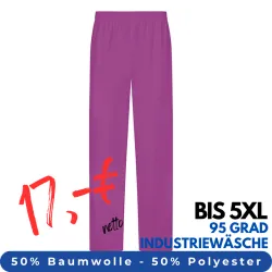 DAMEN ARBEITSHOSE MEDIZIN | 330 von MEIN-KASACK.de / Farbe: violett / 50% Baumwolle, 50% Polyester, 175 g