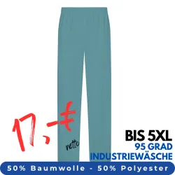 DAMEN ARBEITSHOSE MEDIZIN | 330 von MEIN-KASACK.de / Farbe: petrol / 50% Baumwolle, 50% Polyester, 175 g