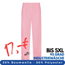 DAMEN ARBEITSHOSE MEDIZIN | 330 von MEIN-KASACK.de / Farbe: rosa / 50% Baumwolle, 50% Polyester, 175 g
