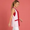 Überwurfschürze / Chasuble 264 von LEIBER / Farbe: weiß-rot / 65 % Polyester 35 % Baumwolle