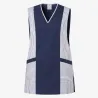 Überwurfschürze / Chasuble 264 von LEIBER / Farbe: weiß-marine / 65 % Polyester 35 % Baumwolle