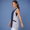 Überwurfschürze / Chasuble 264 von LEIBER / Farbe: weiß-marine / 65 % Polyester 35 % Baumwolle