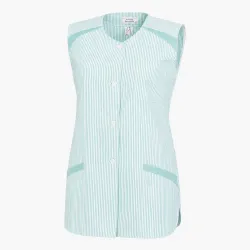 KASACK OHNE ARM 706 von LEIBER / Farbe: reseda / 65 % Polyester 35 % Baumwolle