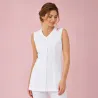 KASACK OHNE ARM 1246 von LEIBER / Farbe: weiß / 65 % Polyester 35 % Baumwolle