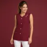 KASACK OHNE ARM 472 von LEIBER / Farbe: bordeaux / 65 % Polyester 35 % Baumwolle