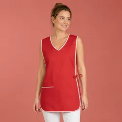 Überwurfschürze 594 von LEIBER / Farbe: rot / 65 % Polyester 35 % Baumwolle