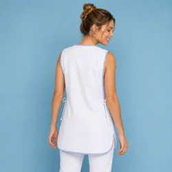 Überwurfschürze 594 von LEIBER / Farbe: weiß / 65 % Polyester 35 % Baumwolle