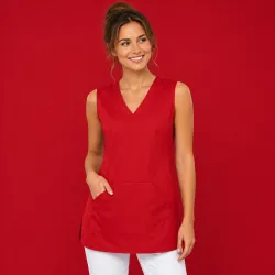 Überwurfschürze 641 von LEIBER / Farbe: rot / 65 % Polyester 35 % Baumwolle