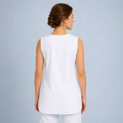 Überwurfschürze 641 von LEIBER / Farbe: weiß / 65 % Polyester 35 % Baumwolle