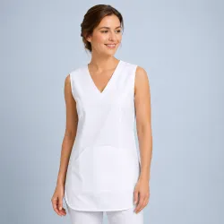 Überwurfschürze 641 von LEIBER / Farbe: weiß / 65 % Polyester 35 % Baumwolle