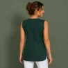 KASACK OHNE ARM 515 von LEIBER / Farbe: bottle green / 65 % Polyester 35 % Baumwolle