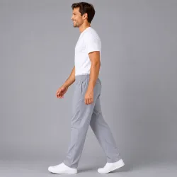 HERREN ARBEITSHOSE MEDIZIN | 330 von MEIN-KASACK.de / Farbe: silbergrau / 50% Baumwolle, 50% Polyester, 175 g