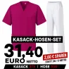 KASACK-HOSEN-SET: KASACK 273 und  SCHLUPFHOSE 330 von MEIN-KASACK.de / Farbe: BERRY - WEISS