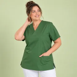DAMEN - KASACK 273 von MEIN-KASACK.de / Farbe: dark green / 50% Baumwolle 50% Polyester 175 gr.