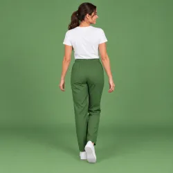 DAMEN ARBEITSHOSE MEDIZIN | 330 von MEIN-KASACK.de / Farbe: dark green / 50% Baumwolle, 50% Polyester, 175 g