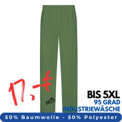 HERREN ARBEITSHOSE MEDIZIN | 330 von MEIN-KASACK.de / Farbe: dark green / 50% Baumwolle, 50% Polyester, 175 g