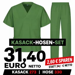 KASACK-HOSEN-SET: KASACK 273 und  SCHLUPFHOSE 330 von MEIN-KASACK.de / Farbe: DARK GREEN