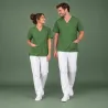 KASACK-HOSEN-SET: KASACK 273 und  SCHLUPFHOSE 330 von MEIN-KASACK.de / Farbe: DARK GREEN - WEISS