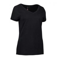 CORE V-Neck Tee Damen T-Shirt 543 von ID / Farbe: schwarz / 90% BAUMWOLLE 10% VISKOSE - | MEIN-KASACK.de | kasack | kasa