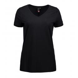 CORE V-Neck Tee Damen T-Shirt 543 von ID / Farbe: schwarz / 90% BAUMWOLLE 10% VISKOSE - | MEIN-KASACK.de | kasack | kasa