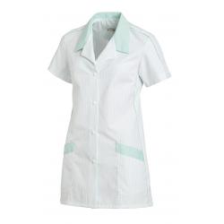 Damen -  Hosenkasack 559 von LEIBER / Farbe: weiß-mint / 65 % Polyester 35 % Baumwolle - | MEIN-KASACK.de | kasack | kas