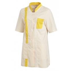 Damen -  Hosenkasack 634 von LEIBER / Farbe: weiß-gelb / 65 % Polyester 35 % Baumwolle - | MEIN-KASACK.de | kasack | kas
