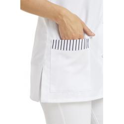 Damen -  Kasack ohne Arm 515 von LEIBER / Farbe: weiß / 65 % Polyester 35 % Baumwolle - | MEIN-KASACK.de | kasack | kasa