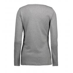 Interlock Damen T-Shirt | Langarm| 0509 von ID / Farbe: grau / 100% BAUMWOLLE - | MEIN-KASACK.de | kasack | kasacks | ka