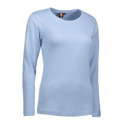 Interlock Damen T-Shirt | Langarm| 0509 von ID / Farbe: hellblau / 100% BAUMWOLLE - | MEIN-KASACK.de | kasack | kasacks 