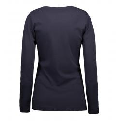 Interlock Damen T-Shirt | Langarm| 0509 von ID / Farbe: navy / 100% BAUMWOLLE - | MEIN-KASACK.de | kasack | kasacks | ka